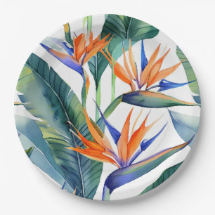 Hawaiian Print  Paper Plate