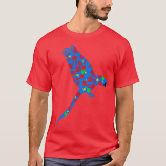 Hawaiian print parrot T-Shirt