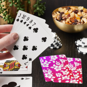 Hawaiian Print  Playing Cards