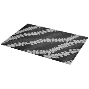 Hawaiian Print Puakenikeni lei Cutting Board