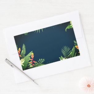 Hawaiian Print  Rectangular Sticker