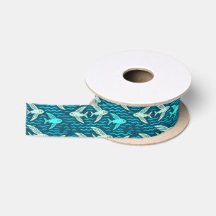 Hawaiian print satin ribbon