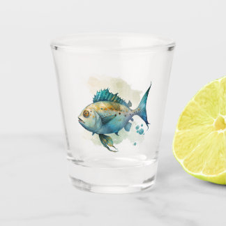 Hawaiian Print Shot Glass