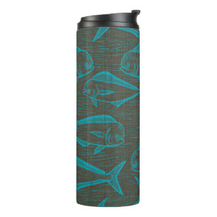 Hawaiian print thermal tumbler