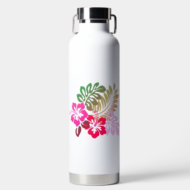 Hawaiian Print  Water Bottle (Front)