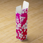 Hawaiian Print  Wine Box<br><div class="desc">Style: Wine Gift Box Dress up any bottle in a beautiful custom wine box! Just as special as the gift, you can customise a wine box with your own design for a gift-wrap you’ll be proud to show off. Made with sturdy cardstock, this wine box can hold most 1.5L wine...</div>