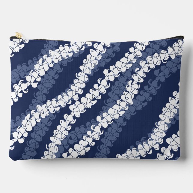 Hawaiian Puakenikeni blue  Accessory Pouch (Front)