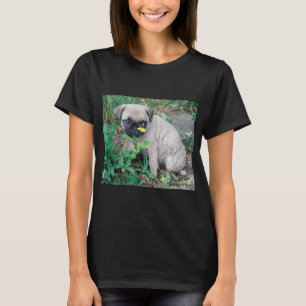 Hawaiian pug lover, state flag artistic dog style  T-Shirt