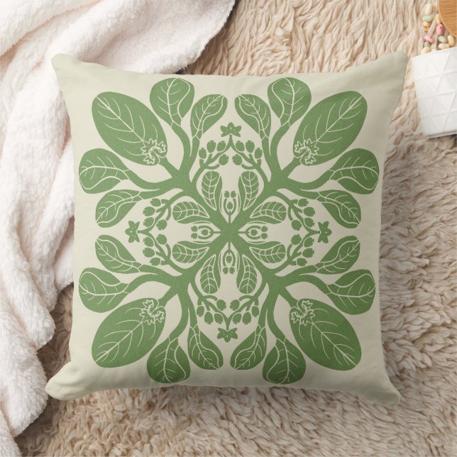 Hawaiian Quilt Naupaka design  Cushion (Blanket)