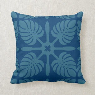 HAWAIIAN QUILT PILLOW- Monstera Cushion