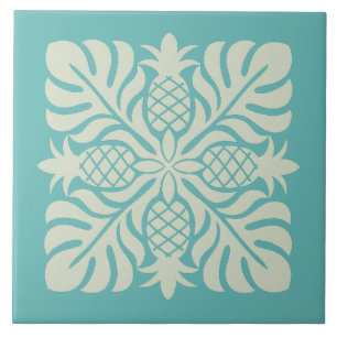 Hawaiian Quilt Pineapple Tile