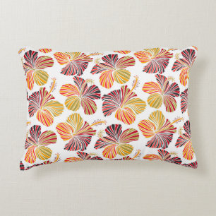Hawaiian Radiance: Tropical Plant Elegance. Decorative Cushion