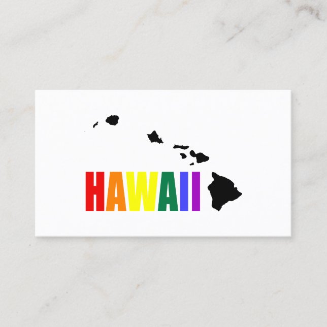 Hawaiian Rainbow Business Card (Front)