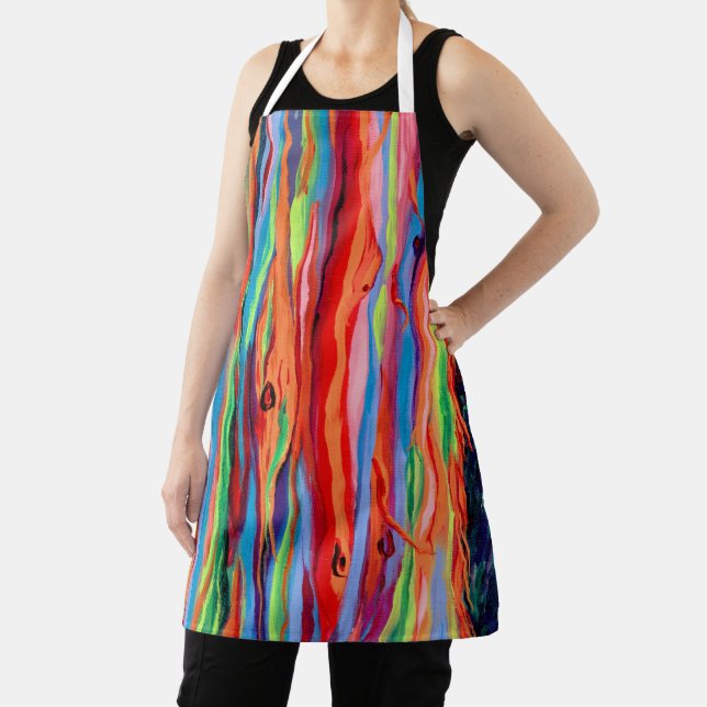 Hawaiian Rainbow Eucalyptus BBQ Kitchen Apron (Insitu)