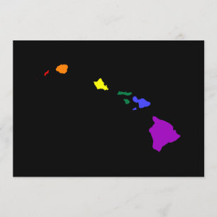 Hawaiian Rainbow Invitation