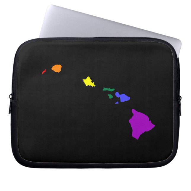 Hawaiian Rainbow Laptop Sleeve (Front)