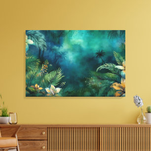 Hawaiian Rainforest Journey: Towards the Palms Canvas Print