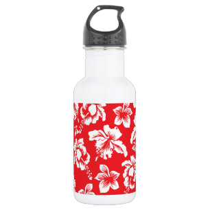 Hawaiian Red Flowers 532 Ml Water Bottle
