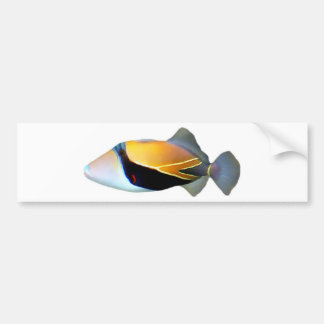 Hawaiian Reef Trigger Fish Bumper Sticker