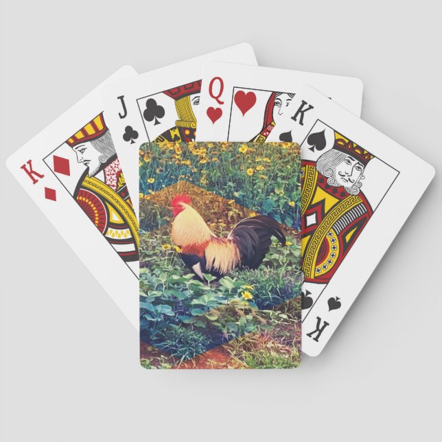Hawaiian Rooster Playing Cards (Back)