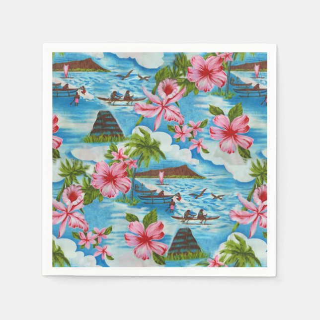 Hawaiian Scenes Napkin (Front)
