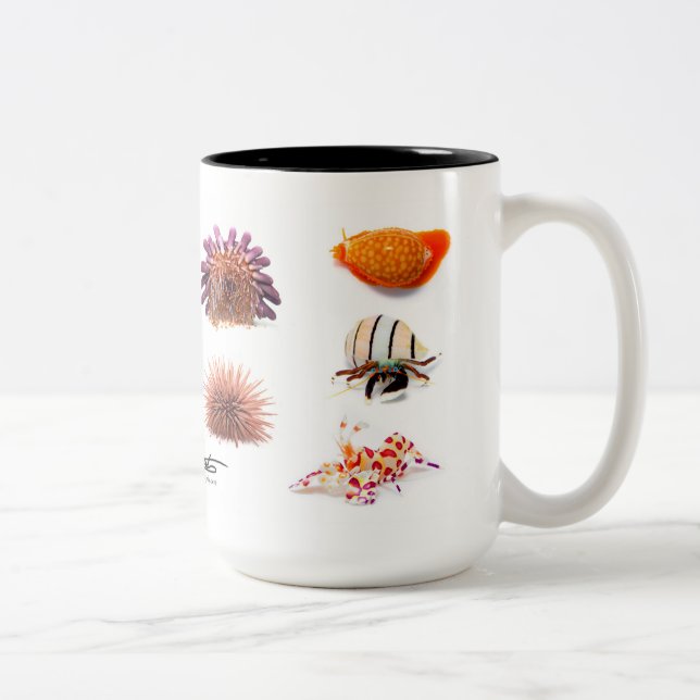 Hawaiian Sea Creatures, Special Edition Two-Tone Coffee Mug (Right)