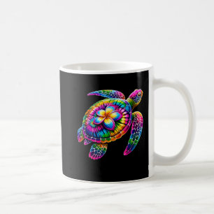 Hawaiian Sea Turtle Tie-Dye Hawaii Vacation Beach Coffee Mug