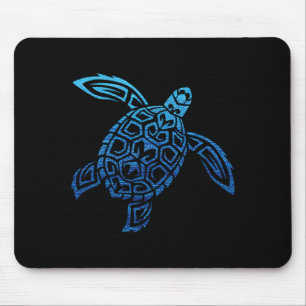Hawaiian Sea Turtle Tribal Polynesian Pacific Mouse Pad