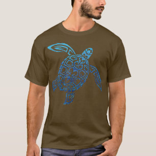 Hawaiian Sea Turtle Tribal Polynesian Tattoo Pacif T-Shirt