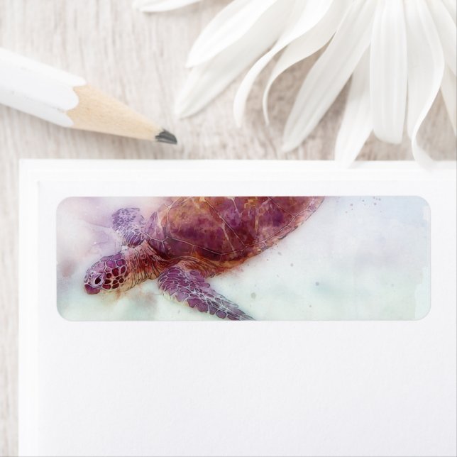 Hawaiian Sea Turtle Watercolor (Insitu)