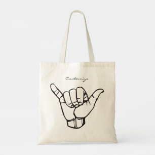 Hawaiian Shaka Brah Wave Thunder_Cov Tote Bag