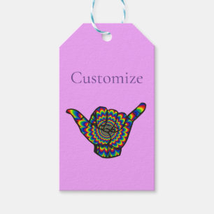 Hawaiian Shaka Psychedelic Thunder_Cove Gift Tags