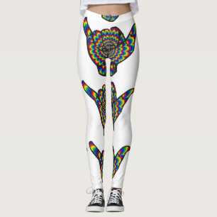 Hawaiian Shaka Psychedelic Thunder_Cove Leggings