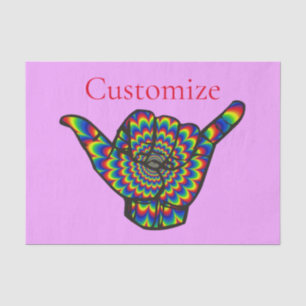 Hawaiian Shaka Psychedelic Thunder_Cove Tissue Paper