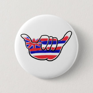 Hawaiian shaka state flag symbol button