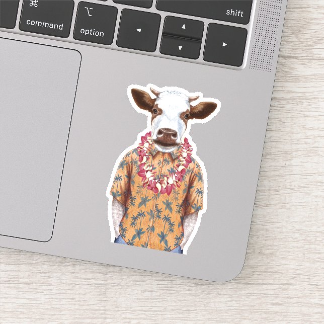 Hawaiian Shirt Cow (Detail)