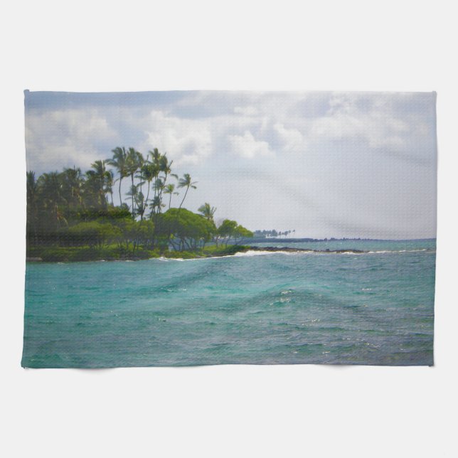 Hawaiian Shore Tea Towel (Horizontal)