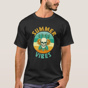 Hawaiian Skull Aloha Beaches Hawaii Goth Summer Vi T-Shirt