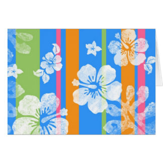 Hawaiian Stripes Card, Blank Inside