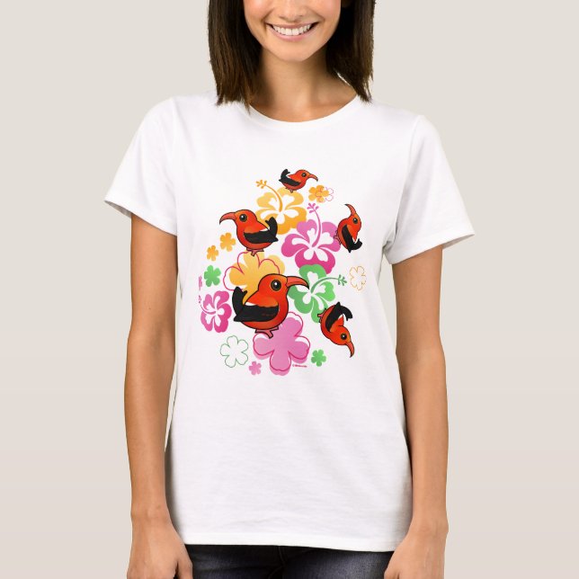 Hawaiian-style 'I'iwi T-Shirt (Front)