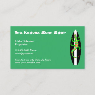 Hawaiian Style Surf Shop Business Card