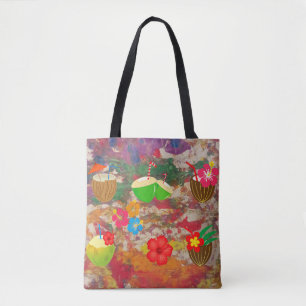 Hawaiian style tote bag