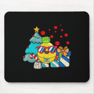 Hawaiian Summer Sungles Pineapple Funny Christmas  Mouse Pad