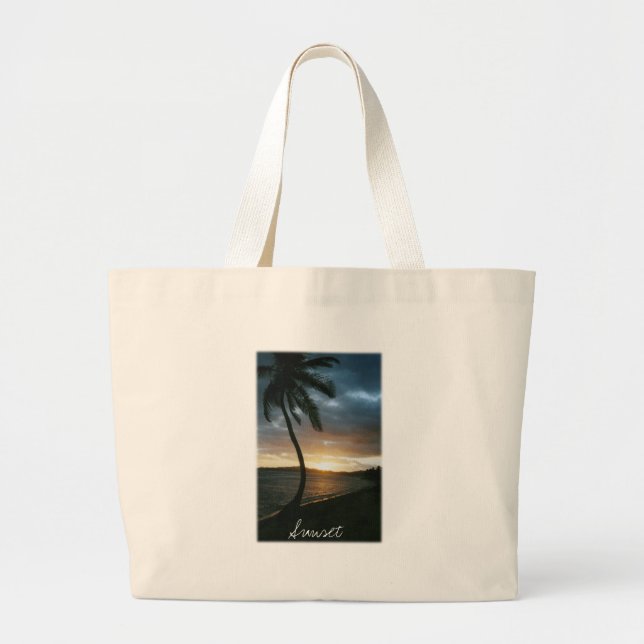 Hawaiian Sunset Beach Bag (Front)