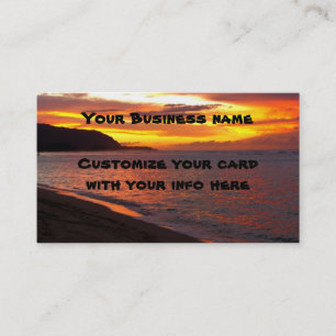 Hawaiian Sunset Business Card