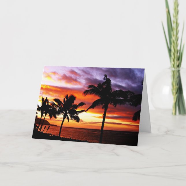 Hawaiian Sunset Card (Front)