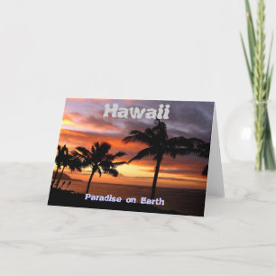 Hawaiian Sunset Card