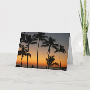 Hawaiian Sunset Card