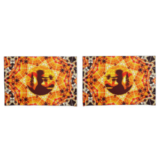 Hawaiian Sunset Hula Palms Pillowcase