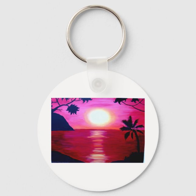 hawaiian sunset key ring (Front)